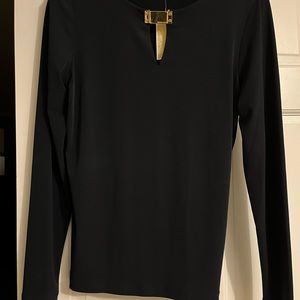 Navy blue Michael Kors blouse never worn with tags